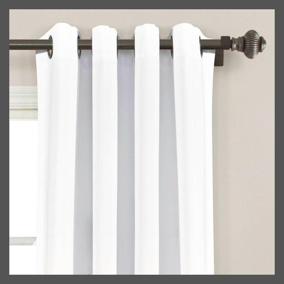 Open Box - Lush Decor - Set of 2 (95"x52") Floral Light Filteri Blue/Coral - Picture 2 of 4